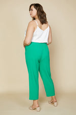 Welt Pocket Trouser (Plus Size - Jade Green)