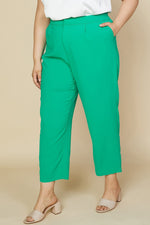 Welt Pocket Trouser (Plus Size - Jade Green)