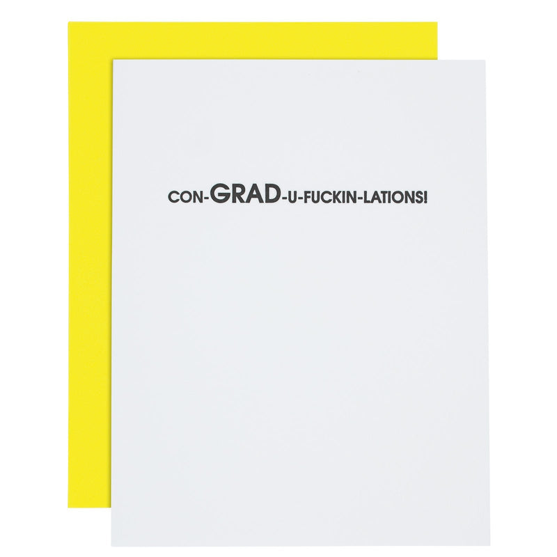 "Con-GRAD-u-Fuckin-Lations" Graduation Card