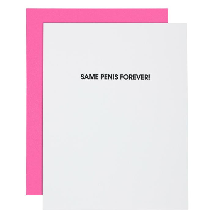 "Same Penis Forever" Bridal Shower Card