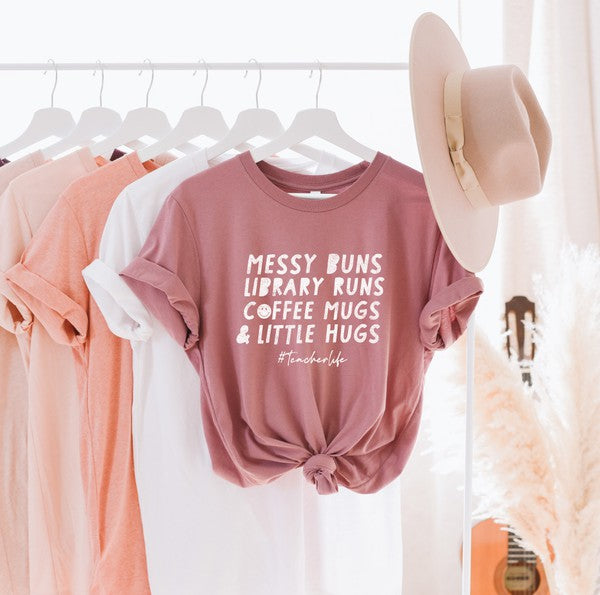 #TeacherLife Unisex Graphic T-Shirt (Heather Mauve)