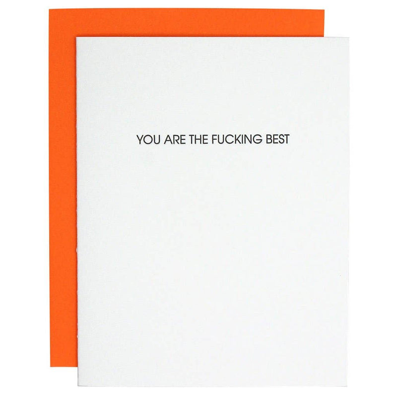 "You Are the Fucking Best" Friendship / Thank You Card