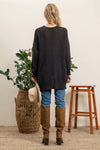 Lightweight Open Cardigan (Black)
