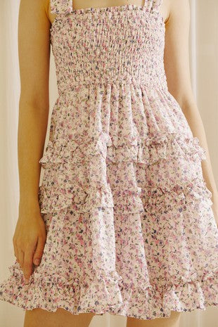Ditsy Floral Ruffle Summer Dress
