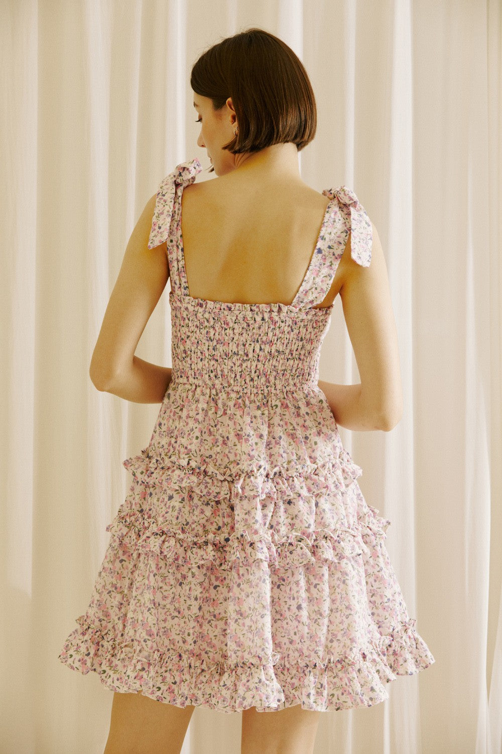Ditsy Floral Ruffle Summer Dress