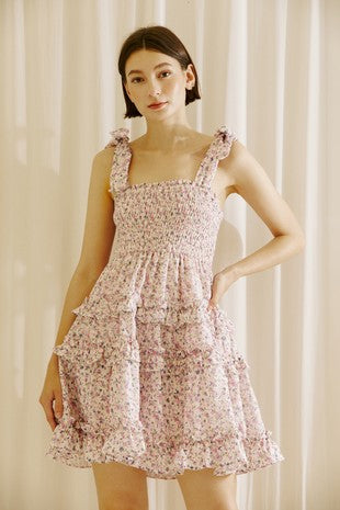 Ditsy Floral Ruffle Summer Dress