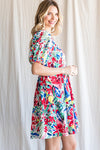 Floral Puff Sleeve Dress
