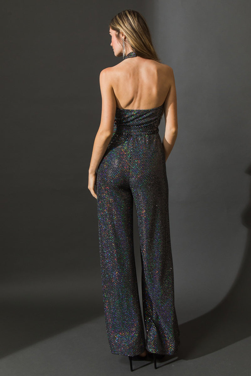 Sparkle Halter Jumpsuit