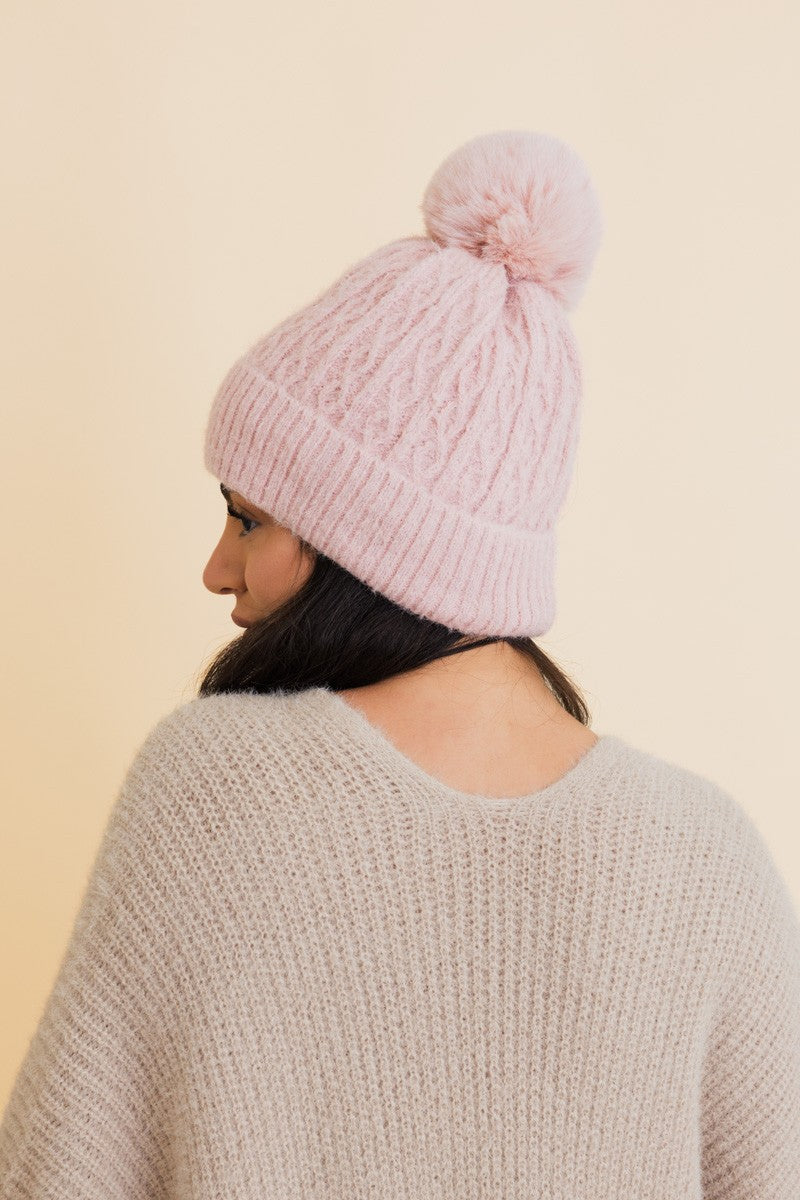 Cable Knit Cuffed Beanie (4 Colors!)