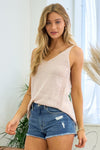 V-Neck Knit Tank Top