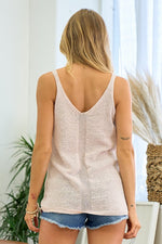 V-Neck Knit Tank Top