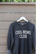"Cool Moms Club" Mineral Graphic Sweatshirt