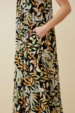 Botanical Print Tank Dress