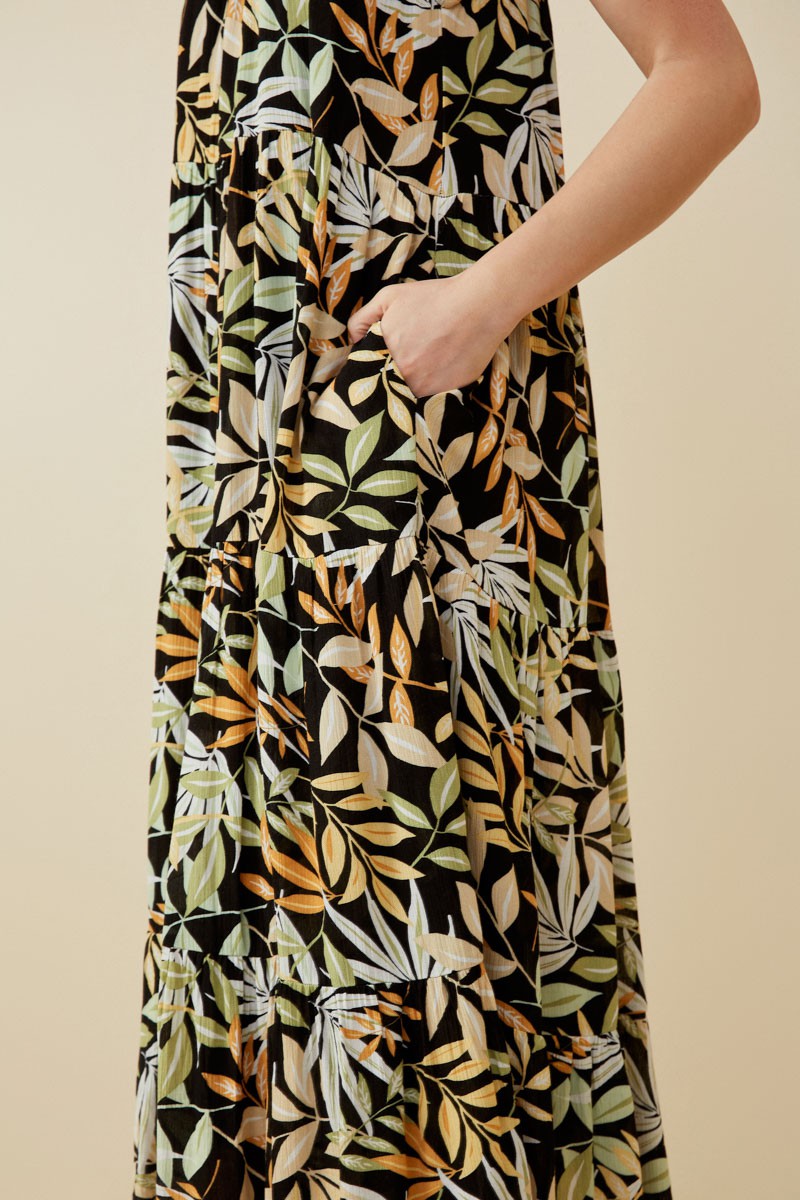 Botanical Print Tank Dress