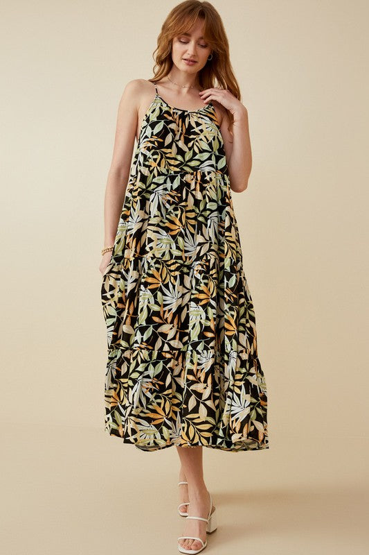 Botanical Print Tank Dress