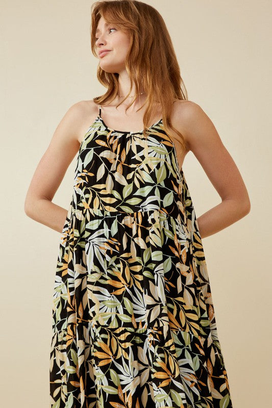 Botanical Print Tank Dress