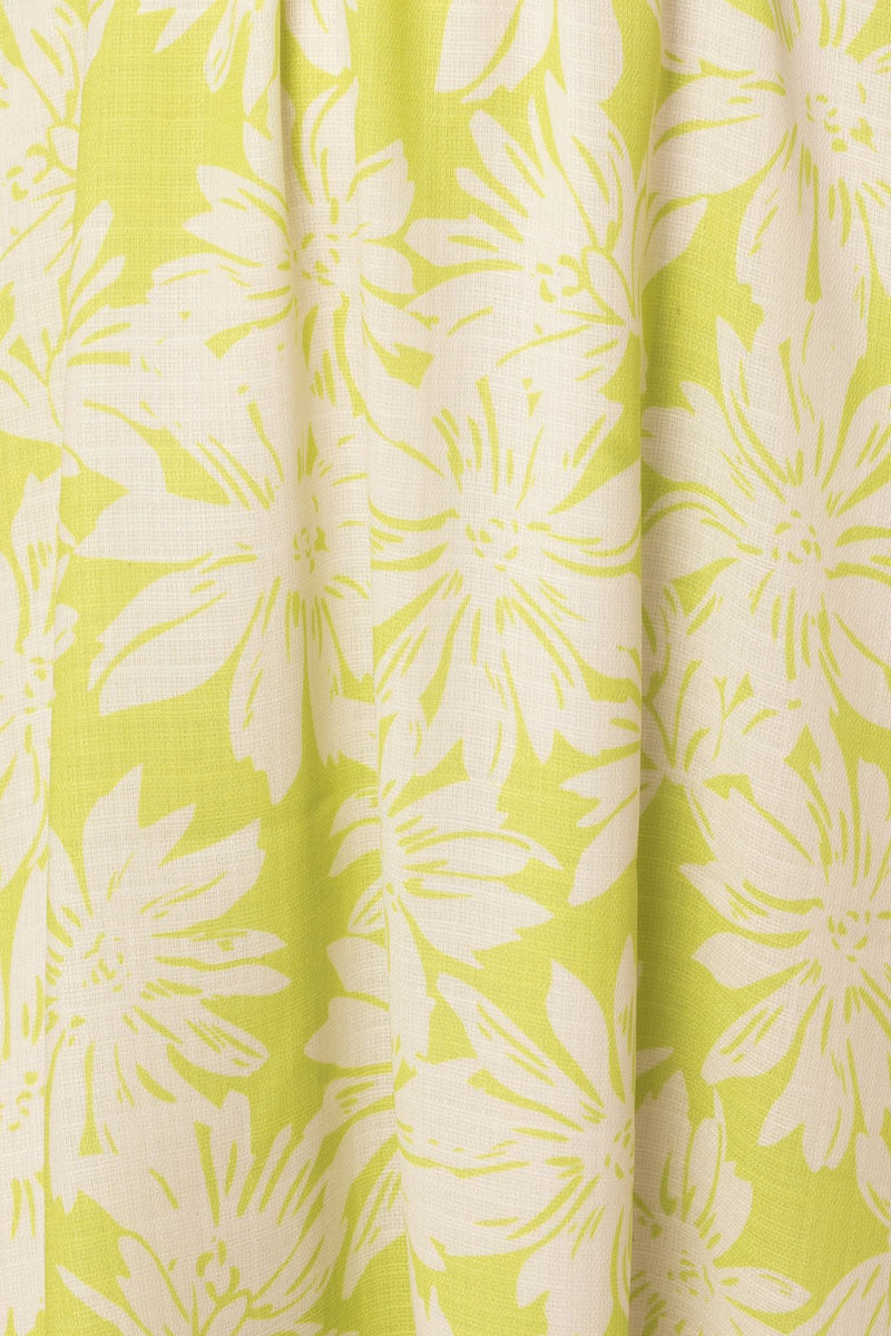Side Cut Out Neon Floral Sleeveless Dress