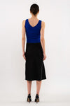Scallop Edge Sleeveless Knit Top (Royal Blue)