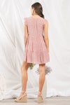Speckled Button Front Dress