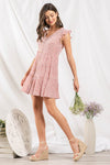 Speckled Button Front Dress