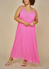 Sleeveless Pleated Maxi Dress (Plus Size)