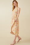 Tulip Hem Floral Print Dress