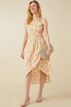 Tulip Hem Floral Print Dress