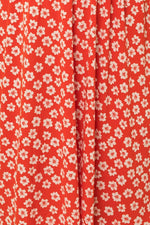 Sleeveless Flower Print Surplice Mini Dress