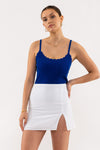 Scallop Detail Cami (Royal Blue)