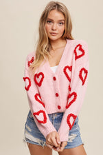 "Lots of Love" Knit Cropped Cardigan