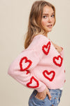 "Lots of Love" Knit Cropped Cardigan