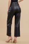 Fleece Lined Faux Leather Pants