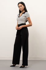 Wide Leg Trousers (Black)