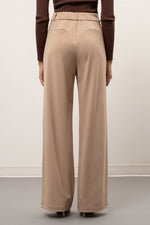 Wide Leg Trousers (Khaki)