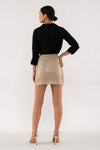 Front Pocket Collared Blouse (Black)