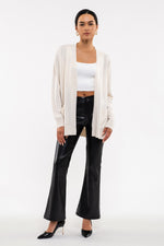 Long Sleeve Open Cardigan (Oatmeal)