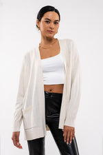 Long Sleeve Open Cardigan (Oatmeal)