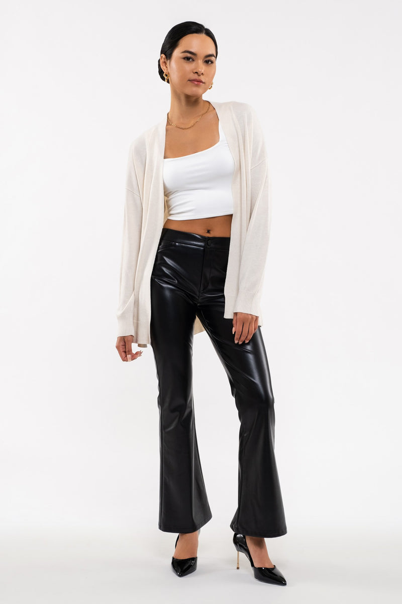 Long Sleeve Open Cardigan (Oatmeal)