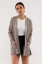 Long Sleeve Open Cardigan (Cocoa)