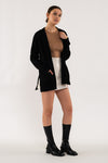 Long Sleeve Open Cardigan (Black)