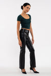 Scallop Edge Knit Top (Hunter Green)