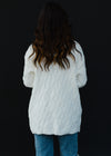 White Button Up Cardigan