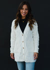 White Button Up Cardigan