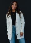 White Button Up Cardigan