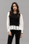 Layered Round Neck Sweater Vest