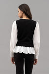 Layered Round Neck Sweater Vest
