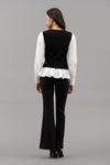 Layered Round Neck Sweater Vest