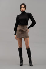 Bubble Sleeve Turtle Neck (Black)