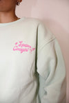 "Space Cowgirl" Cozy Sweatshirt (Mint)