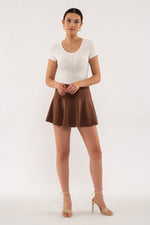 Scallop Hem Knit Top (Ivory)